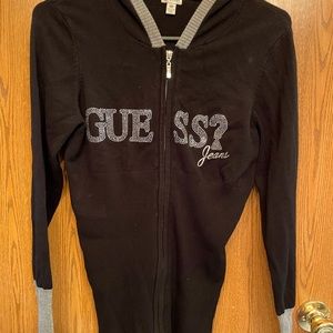 Guess zip up sweater hoodie.